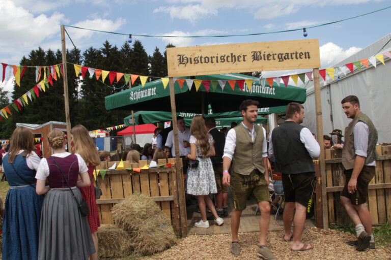 Der historische Biergarten war perfekt zum Entspannen