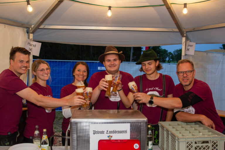 Die Weißbierbar war gut besetzt...