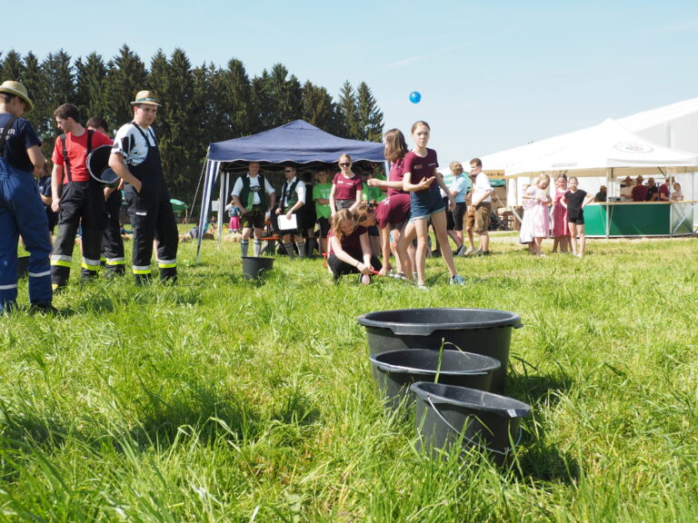 Spielerische Herausforderungen wurden von der Feuerwehr Leobendorf gestellt.