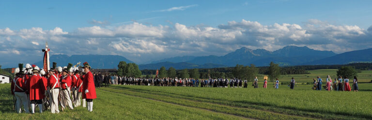 Der Gottesdienst fand bei einer Traum-Aussicht und bei Traum-Wetter statt - Gott sei Dank!